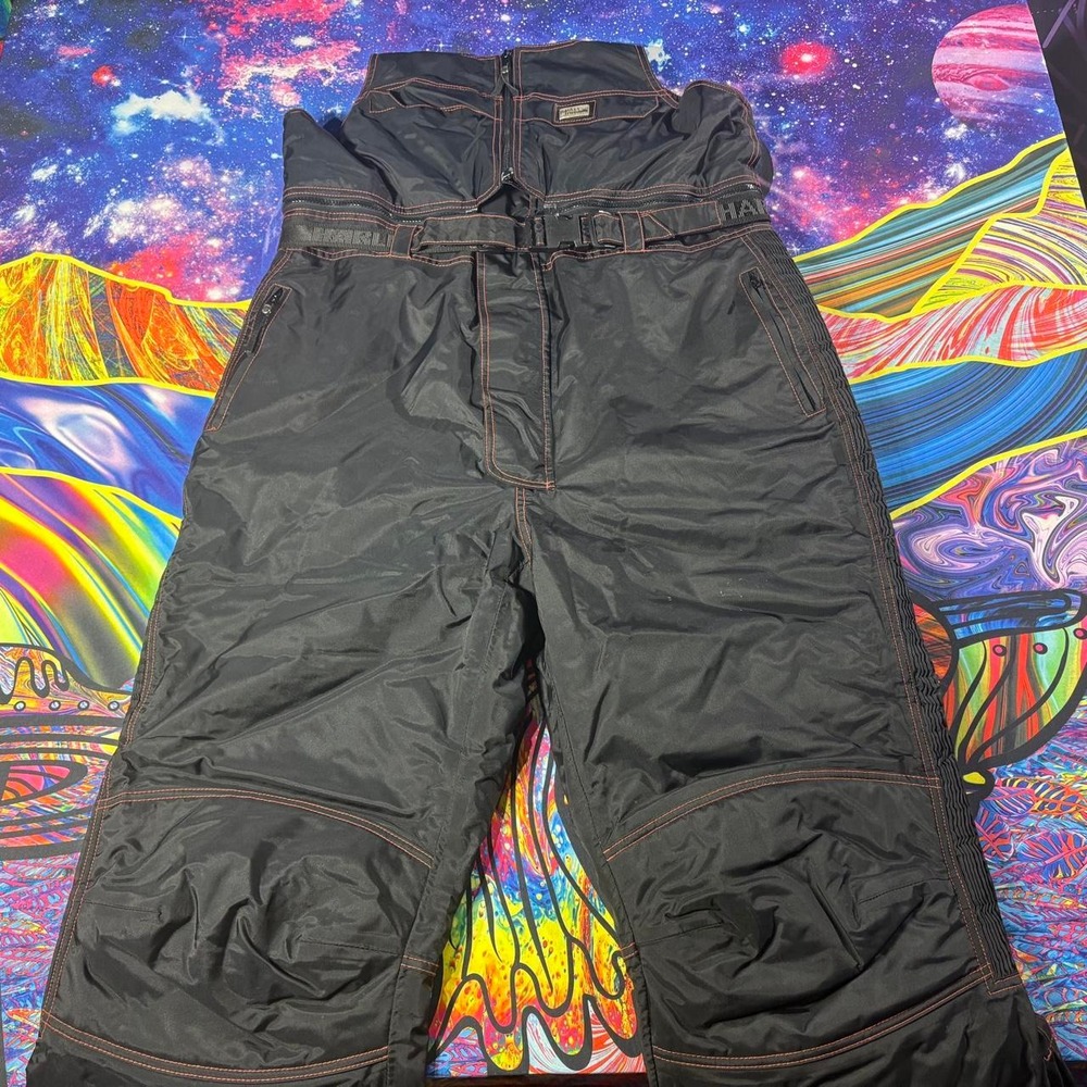 Harley Davidson Vintage 90s Insulated Waterproof Winter Riding Bib Overalls XL